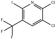 2,3-二氯-6-碘-5-(三氟甲基)吡啶 结构式