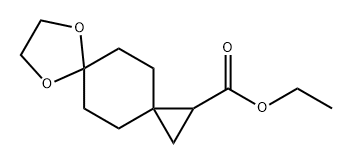 7,10-Dioxadispiro[2.2.4.2]dodecane-1-carboxylic acid, ethyl ester 结构式