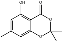 5-羟基-2,2,7-三甲基-4H-13-苯并二氧杂环己烷-4-酮 结构式