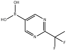 (2-(1,1-二氟乙基)嘧啶-5-基)硼酸 结构式