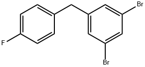 1,3-二溴-5-(4-氟苄基)苯 结构式