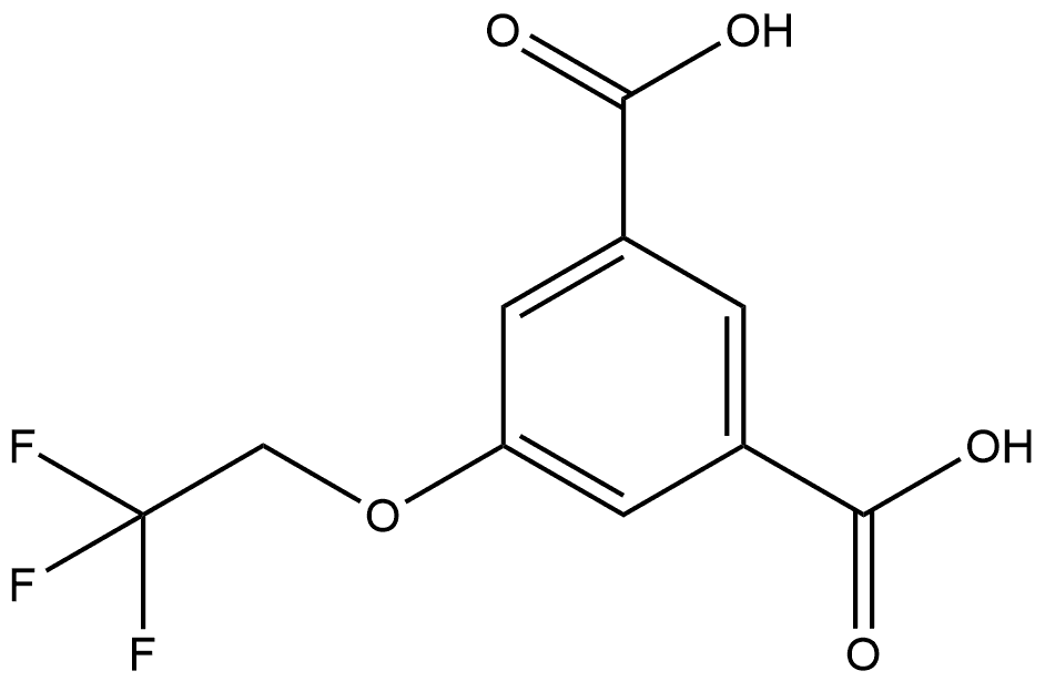 5-(2,2,2-Trifluoroethoxy)-1,3-benzenedicarboxylic acid 结构式
