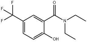 Benzamide, N,N-diethyl-2-hydroxy-5-(trifluoromethyl)- 结构式