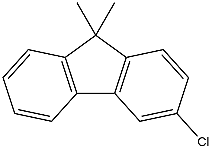 3-Chloro-9,9-dimethyl-9H-fluorene 结构式