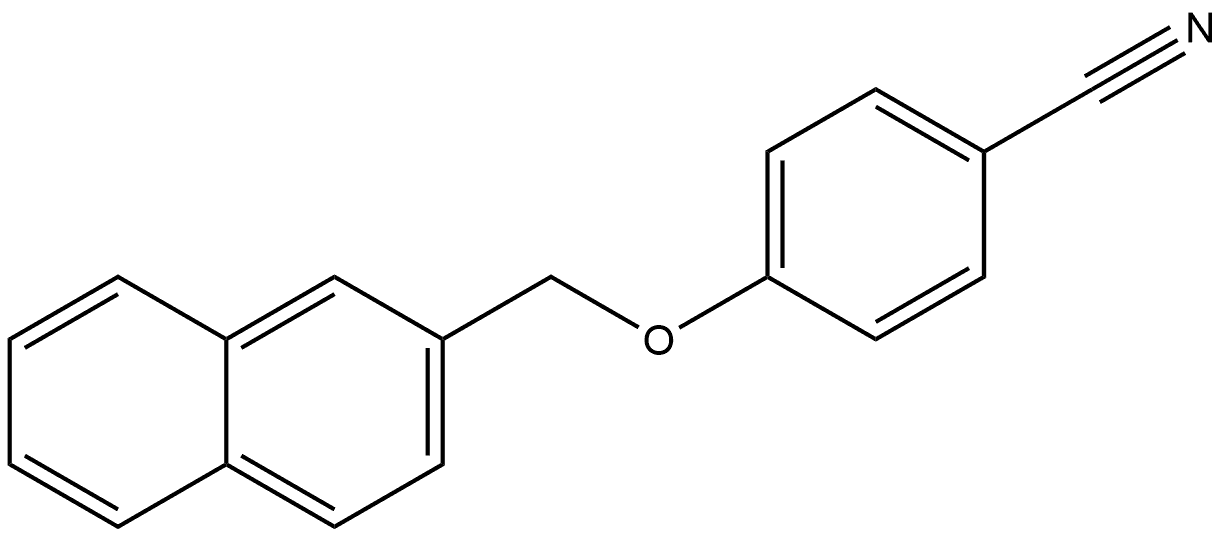 4-(2-Naphthalenylmethoxy)benzonitrile 结构式