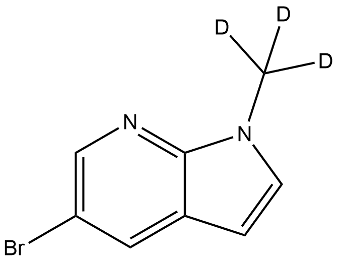 5-bromo-1-(methyl-d3)-1H-pyrrolo[2,3-b]pyridine 结构式