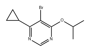 5-溴-4-环丙基-6-异丙氧基嘧啶 结构式