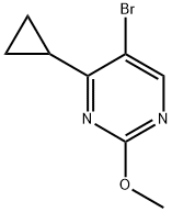 5-溴-4-环丙基-2-甲氧基嘧啶 结构式