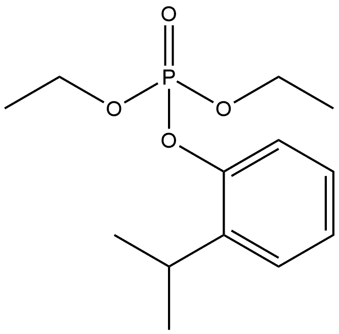 Diethyl 2-(1-methylethyl)phenyl phosphate 结构式