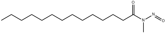Tetradecanamide, N-methyl-N-nitroso- 结构式