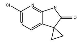 2'-氯螺[环丙烷-1,5'-吡咯并[2,3-D]嘧啶]-6'(7'H)-酮 结构式