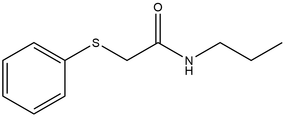 2-(phenylsulfanyl)-N-propylacetamide 结构式