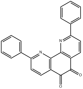 1,10-Phenanthroline-5,6-dione, 2,9-diphenyl- 结构式