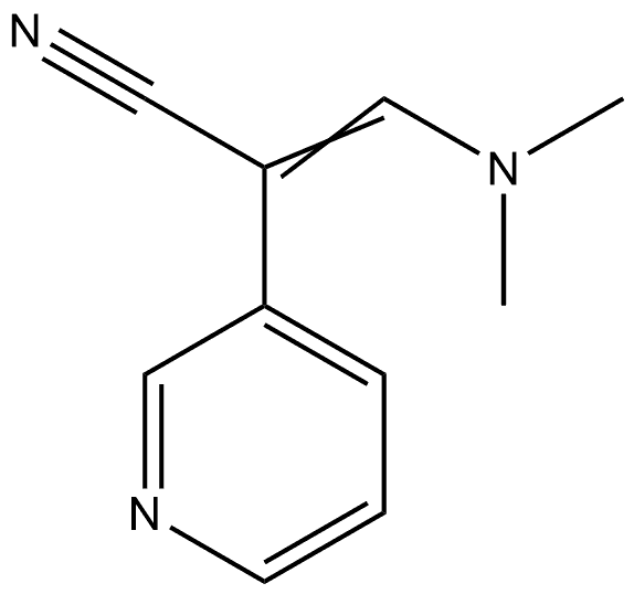 3-Pyridineacetonitrile, α-[(dimethylamino)methylene]- 结构式