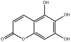 2H-1-Benzopyran-2-one, 5,6,7-trihydroxy- 结构式