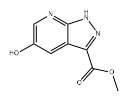 5-羟基-1H-吡唑并[3,4-B]吡啶-3-羧酸甲酯 结构式