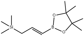 1,3,2-Dioxaborolane, 4,4,5,5-tetramethyl-2-[(1E)-3-(trimethylsilyl)-1-propen-1-yl]- 结构式