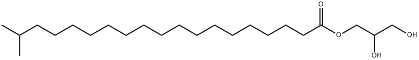 2,3-Dihydroxypropyl 18-methylnonadecanoate 结构式