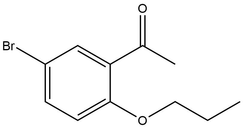 1-(5-Bromo-2-propoxyphenyl)ethanone 结构式