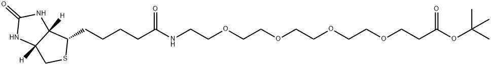 生物素-四聚乙二醇-叔丁酯 结构式