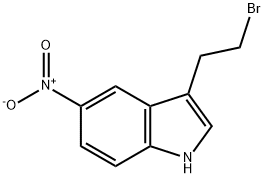 1H-Indole, 3-(2-bromoethyl)-5-nitro- 结构式