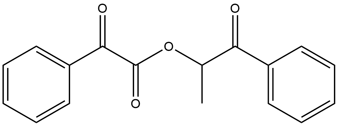 1-OXO-1-PHENYLPROPAN-2-YL 2-OXO-2-PHENYLACETATE 结构式