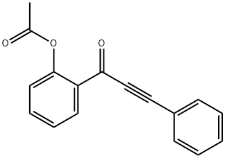 2-Propyn-1-one, 1-[2-(acetyloxy)phenyl]-3-phenyl- 结构式