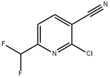 2-氯-6-(二氟甲基)烟腈 结构式