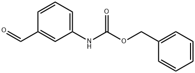 Carbamic acid, N-(3-formylphenyl)-, phenylmethyl ester 结构式
