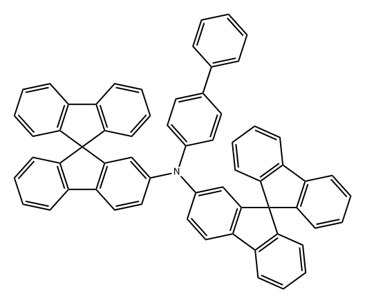 N-(9,9'-螺二[芴]-7-基)-N-([1,1'-联苯]-4-基)-9,9'-螺二[芴]-2-胺 结构式