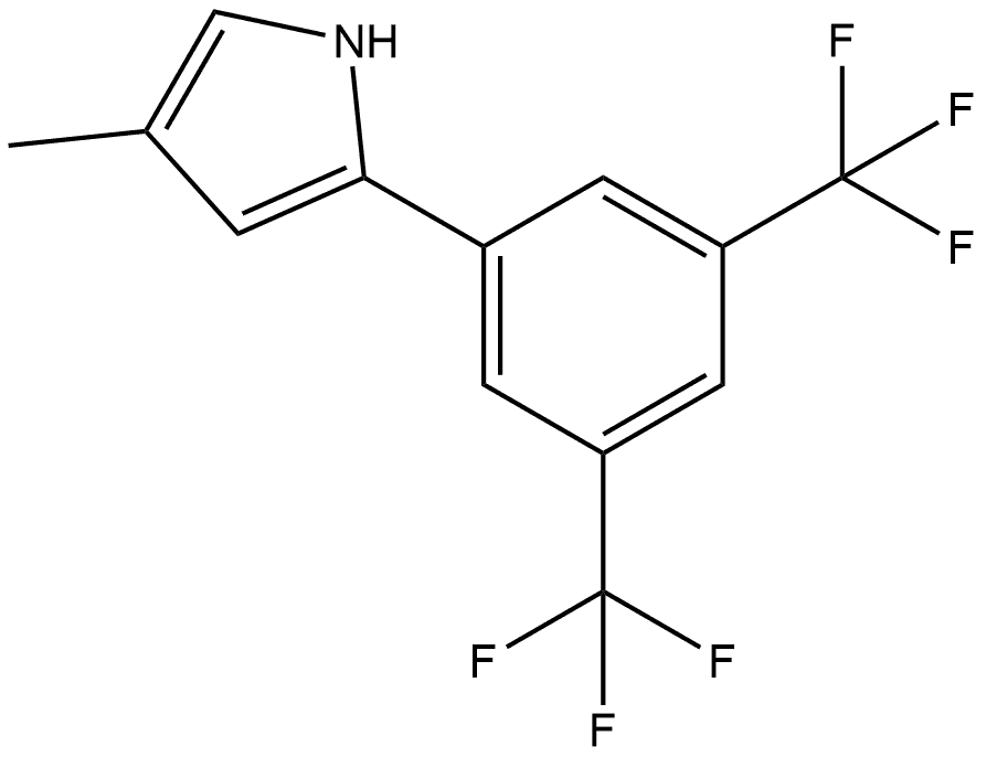 2-[3,5-双(三氟甲基)苯基]-4-甲基吡咯 结构式