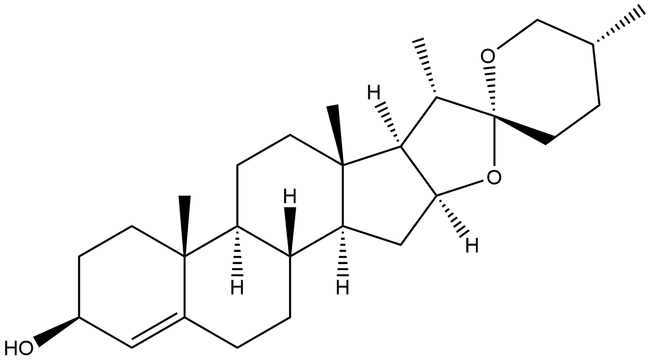 Spirost-4-en-3-ol, (3β,25R)- 结构式