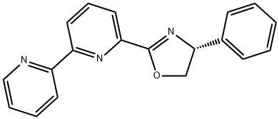 (R)-2-([2,2'-联吡啶]-6-基)-4-苯基-4,5-二氢恶唑 结构式