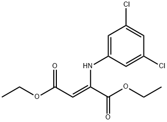 2-Butenedioic acid, 2-[(3,5-dichlorophenyl)amino]-, 1,4-diethyl ester, (2Z)- 结构式