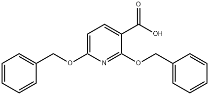 2,6-双(苄氧基)烟酸 结构式