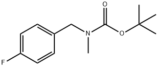 Carbamic acid, N-[(4-fluorophenyl)methyl]-N-methyl-, 1,1-dimethylethyl ester 结构式