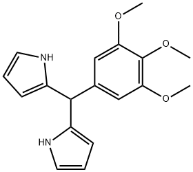 2,2'-[(3,4,5-三甲氧基苯基)亚甲基]双(1H-吡咯) 结构式