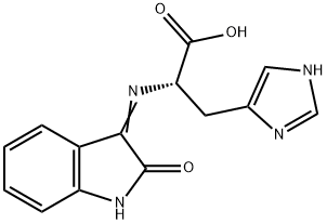 L-Histidine, N-(1,2-dihydro-2-oxo-3H-indol-3-ylidene)- 结构式