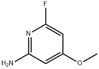 6-氟-4-甲氧基吡啶-2-胺 结构式