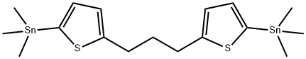 Stannane, 1,1'-(1,3-propanediyldi-5,2-thiophenediyl)bis[1,1,1-trimethyl- 结构式