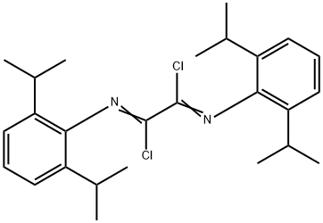 Ethanediimidoyl dichloride, N,N'-bis[2,6-bis(1-methylethyl)phenyl]- 结构式