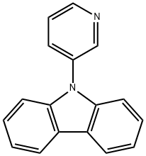 9-(3-吡啶基)-9H-咔唑 结构式