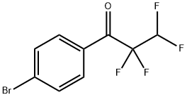 1-(4-溴苯基)-2,2,3,3-四氟丙-1-酮 结构式