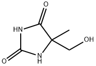 5-(羟甲基)-5-甲基咪唑烷-2,4-二酮 结构式