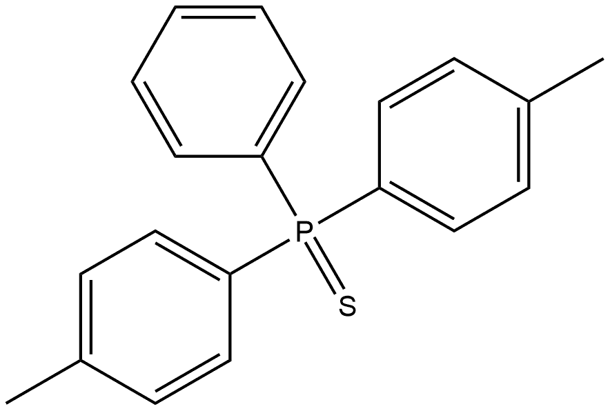 Di-p-tolyl(phenyl)phosphine sulfide 结构式