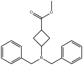 3-(二苄基氨基)环丁烷羧酸甲酯 结构式