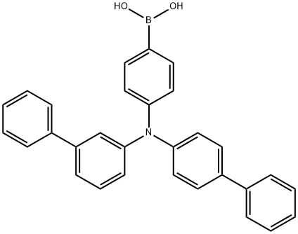 N-(3-联苯基)-N-(4-联苯基)-4-氨基苯硼酸 结构式