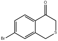 1H-2-Benzothiopyran-4(3H)-one, 7-bromo- 结构式