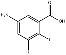 5-氨基-2,3-二碘苯甲酸 结构式