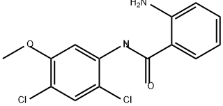 Benzamide, 2-amino-N-(2,4-dichloro-5-methoxyphenyl)- 结构式